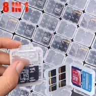 For SD Memory Card SIM Cards Adapters / Mini Memory Card Storage Case / Durable Card Protective Box / SD SDHC TF MS Sim Cards Holder Protectors