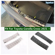 Rear Trunk Boot Bumper Sill Pad Skid Plate Fender Protect Guard Cover Trim For Toyota Corolla Cross 