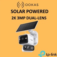 TP-Link Tapo C645D KIT 2K 3MP Solar Powered Dual Lens Pan/Tilt WIFI Camera  |  AI Tracking  | Night 