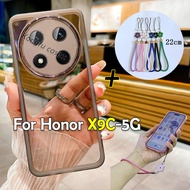 Lanyard Casing For Honor X9C HonorX9C HonorX9B HonorX9A X9 C X9B X9A 5G Hand Rope Square Plated Phon