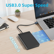 USB 3.0 to SATA Hard Drive Adapter 3.5 Inch HDD Enclosure for 2.5 and 3.5 Inch SSD Storage 450Mb/s 2