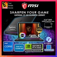MSI Katana 15 HX B14WFK-289MY (i7-14650HX/16GB/512GB SSD/15.6" QHD 165HZ /NEW NVIDIA RTX5060 8GB GDD