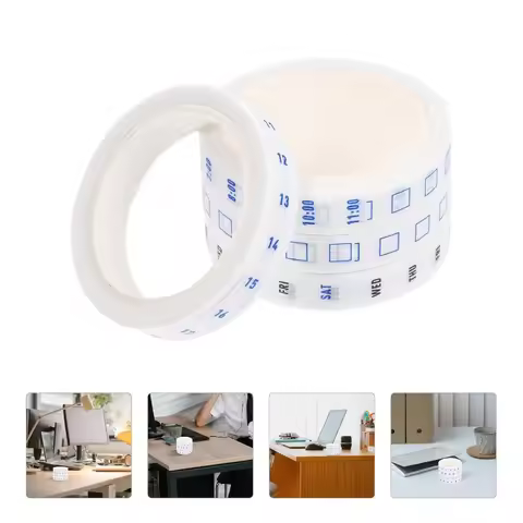 4Rolls/lot Time Management Tape Weekly Date Plan Tape Timeline Masking Tapes Planning Tape Scrapbook