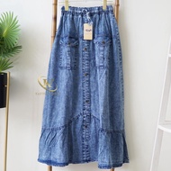 ARO - VENIA WOMEN'S JEANS SKIRT WITH BUTTON VARIATIONS