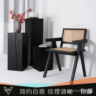 Entrance Coffee Table Decoration Flower Stand Wooden Pier Base Root Carving Retro Carbonization Art 