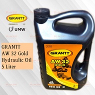 5 LITER GRANTT AW32 GOLD HYDRAULIC OIL ISO 32 1A PERFORMANCE. 5L AW 32