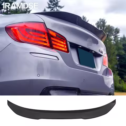 Spoiler for BMW 5 Series F10 Rear Ducktail Wing Carbon Paint 2010-2017 Year Type PSM Sedan Trunk Acc