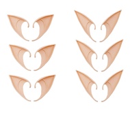 Kbraveo 6 Pair Fairy Pixie Elf Ears,Latex Fairy Pixie Elf，Cosplay Ears for Cosplay Halloween Christm