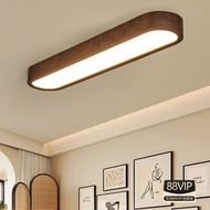 Black Walnut Foyer Ceiling Light Entrance Aisle Light Chinese Balcony Entrance Long Strip Simple Mod