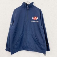 古著BAUER 海軍藍 Anorak 派克大衣半拉鍊套頭夾克