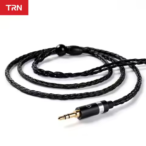 TRN T2 s 16 Core Silver Plated HIFI Upgrade Cable 3.5mm Plug 0.75MM Connector For TRN VX M10 BA5 ST1