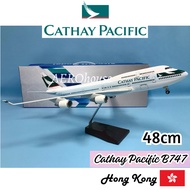48cm Cathay Pacific Airways B747 Hong Kong Big Aircraft Kapal Terbang Besar