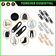 (FOREVER ESSENTIAL) 5 Pcs Fashion Metal Zipper Repair Kits Zipper Pull Zipper Slider DIY Craft Sewin
