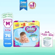 Tã/Bỉm dán Bobby đệm thun thấm mồ hôi m76