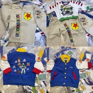 有牌日本mewoo x Disney toystroys  三件套裝衞衣長褲薄外套套裝 Bazz 巴斯光年 90-120cm 童裝兒童 嬰兒 kids 幼兒 boy gril Apparel wear