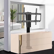 TV bracket Height Adjustable TV Stand and Wall Mount - Telescopic Electric TV Lift - Manual 360° Lef