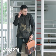 Baju batik paspampres pria lengan panjang batik pria bahan dobby terbaru cowok panjang pria modern m