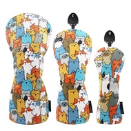 Graffiti Cat Design Golf Club Head Cover ไม้แฟร์เวย์ไม้หมวกป้องกันสําหรับกีฬากอล์ฟและความบันเทิง