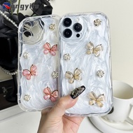 Classic Luxury Butterfly Phone Case For OPPO Reno 11 Pro 10 Pro Plus 8 5G 9 8 Pro Plus 7 Pro 7 SE 6 5G 5 4 3 Pro 5G 5k 4 SE R17 R15 Casing Metal Camellia Soft TPU Cases Back Covers