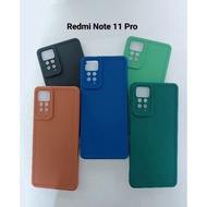 Case Redmi Note 11 Pro -Softcase Pro Camera Silicone Macaroni Latest