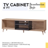 KABINET TV/RAK TV RUANG TAMU/TV CABINET 6 FT/LIVING ROOM MEDIA STORAGE/TV CONSOLE/TV RACK/TV STAND/M