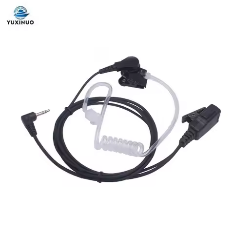 1Pin 2.5mm FBI Acoustic Air Tube Earpiece Headset PTT Mic for Motorola Talkabout Radio TLKR T80 T60 