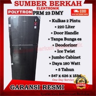 kulkas Polytron 2 pintu 220 liter garansi resmi tanpa bunga es PRM 23D