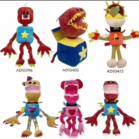 25/31cm Boxy Boo Plush Toys Cute Soft Stuffed Peripheral Red Robot Dolls For Kid Birthday Christmas 