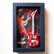 Shadowbox Figure Frame Miniature Guitar Eddie Van Halen