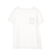 【二手】愛馬仕 HERMES 女刺繡口袋純棉T恤衫