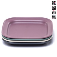 市集世界 - 韓國Nineware 韓國製 BPA free 方形餐碟 4色套裝【市集世界 - 韓國市集】(平行進口)