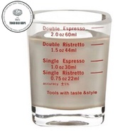 Espresso Shot Glass 60 Glass Measuring Cup Barista Square ShapeML ||