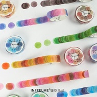 100 Pcs Candy Colorful Dots Washi Tape Adhesive Tape Diy