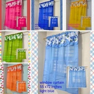 Tapal With Printed Overlap Window Curtains 58x68 inches lenght