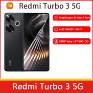 Xiaomi Redmi Turbo 3 5G Mobile Phone 6.67 Inch 1.5K Display Snapdragon 8s Gen 3 50MP Camera 90W Fast Charging NFC 5000mAh Battery