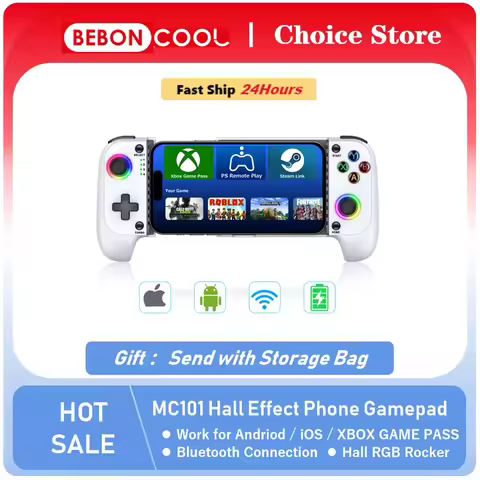 BEBONCOOL MC100 Cellphone Hall effect Gamepad Wireless Controller Bluetooth Connection for XBOX GAME