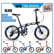 20" Folding Bike Alloy Frame 9 Speed