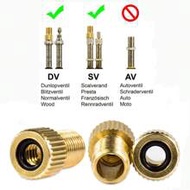 2/4pcs Presta To Schrader Valve Adapter, Bicycle Tire Valve Converter, Presta To Schrader Valve Adap