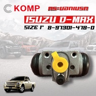 KOMP กระบอกเบรค ISUZU D-MAX DMAX กระบอกเบรกหลัง อีซูซุ ดีแม็ก ปี 2003-2006 ขนาด 1 นิ้ว (8-97301-478-0)