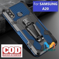 Terlaris CASE HP SAMSUNG A20 STANDING BACK KLIP HARD CASE HP NEW COVER