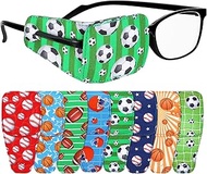8 Pcs Eye Patches for Kids, Eyepatch for Glasses to Cover Either Eye Cartoon Eye Patching Fabric Pat