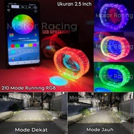 Projector Biled Matrix 2.5 INCH APP Projector Matrix X1 LED RGB APP Matrix X1 Biled Epicracing Can P