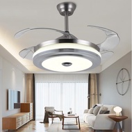 Stealth Fan Ceiling Fan Decoration Solid Wood Blade 3 Lights 42 Inch Ceiling Fan with Light