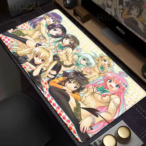 Rubber Mouse Pad To Love-Ru HD Printing Keyboard accessories Desk Mats Kawai Cute Girl Non-Slip Desk