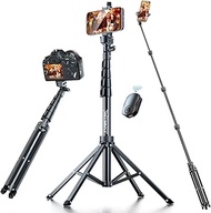 Fugetek 62'' Professional Selfie Stick Quadrapod, Stable 4 Leg Design, 100% All Aluminum & Legs, Lig
