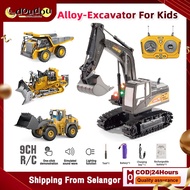 🔥Ready Stock🔥Kid Alloy Model Toy Vehicle Model Car Remote Controll Excavator Bulldozer Kid Toy Loade
