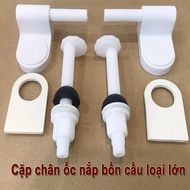 Bộ ốc nắp bồn cầu loại lớn cho bồn cầu Inax TOTO Caesar American Standard như hình