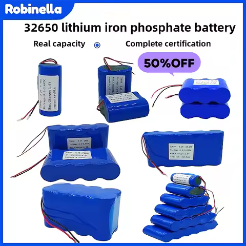 Original 32650 3.2V LiFePO4 Battery Pack, Lithium Iron Phosphate Rechargeable Cell for Solar Street 
