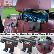 Audi Car Back Seat Hook Mobile Phone Holder Plastic Bag Bracket Four Hooks Hanger For A3 8l 8Y A1 Q5