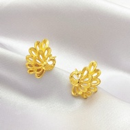 916 Gold Springs Earrings/Peacock Earrings gold 916